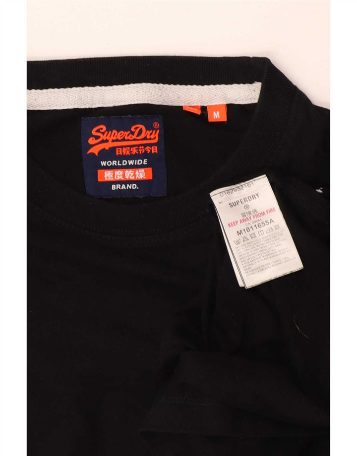 Superdry T-Shirt Homme Noir Moyen Coton