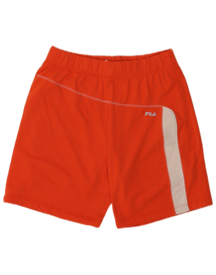 Fila Short de Sport Homme Orange Moyen Colourblock Polyamide