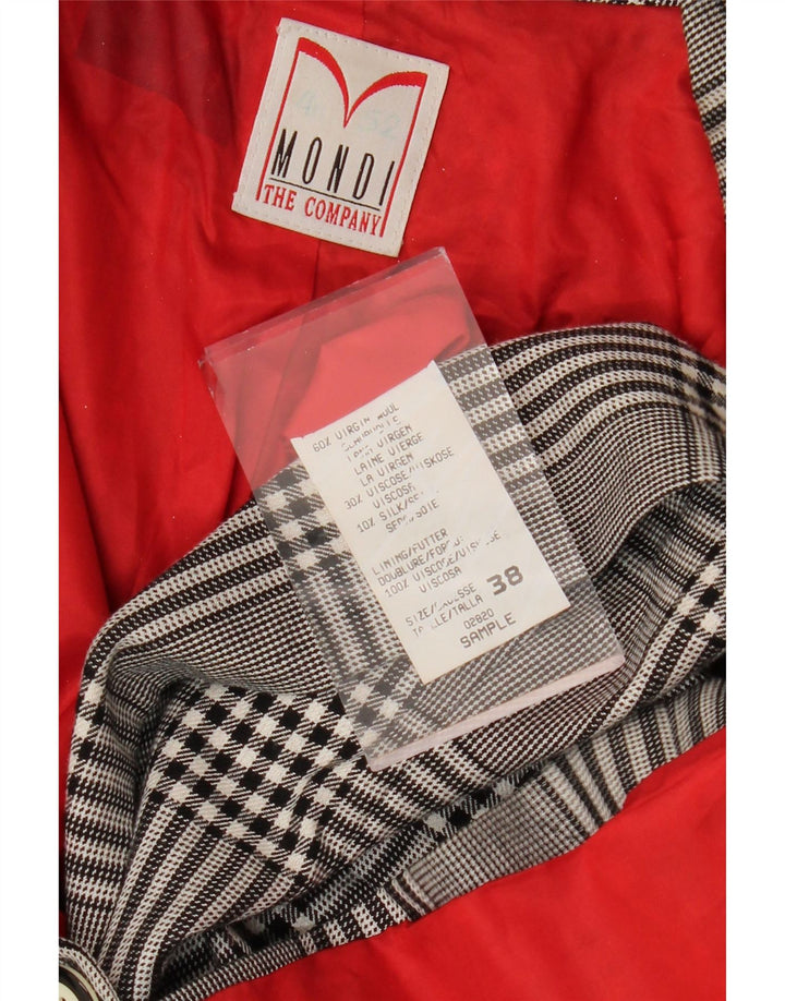 Mondi Veste Blazer Double Boutonnage Femme EU 38 Pied De Poule Gris Moyen