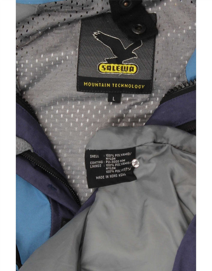 SALEWA Veste de Ski Homme UK 40 Large Bleu Marine Colourblock Polyamide