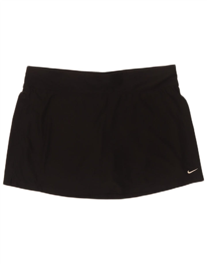 Nike Femme Dri Fit Jupe-short UK 16 Large Noir Polyester