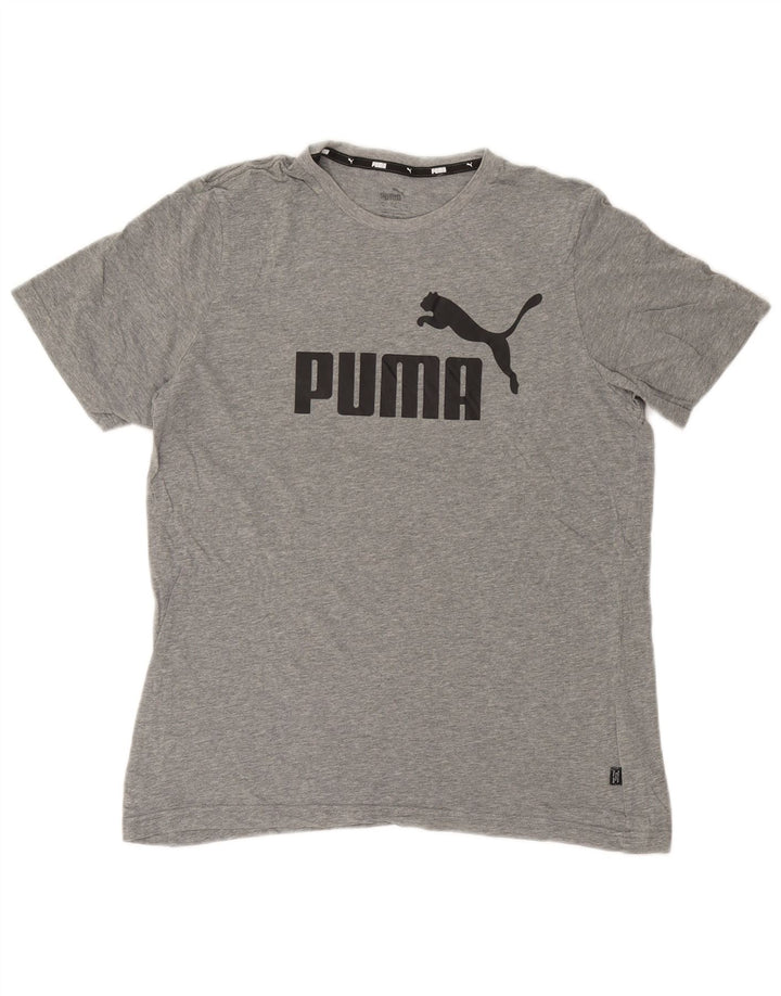 Puma T-Shirt Graphic Homme Gris Moyen Coton