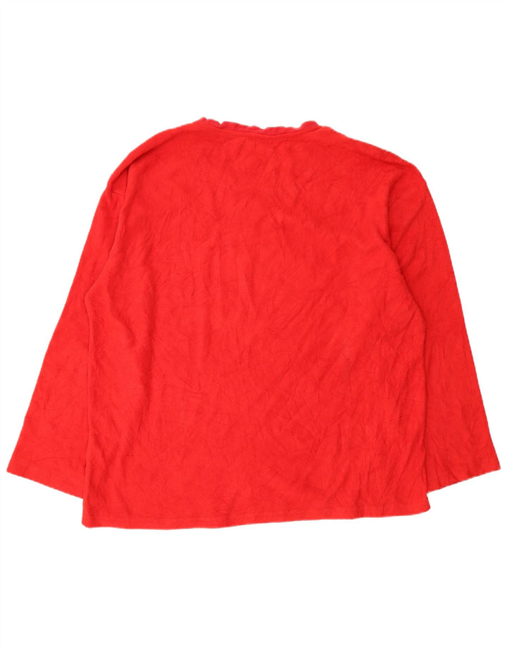 Chaps Haut Polaire Homme Manches Longues XL Rouge Polyester