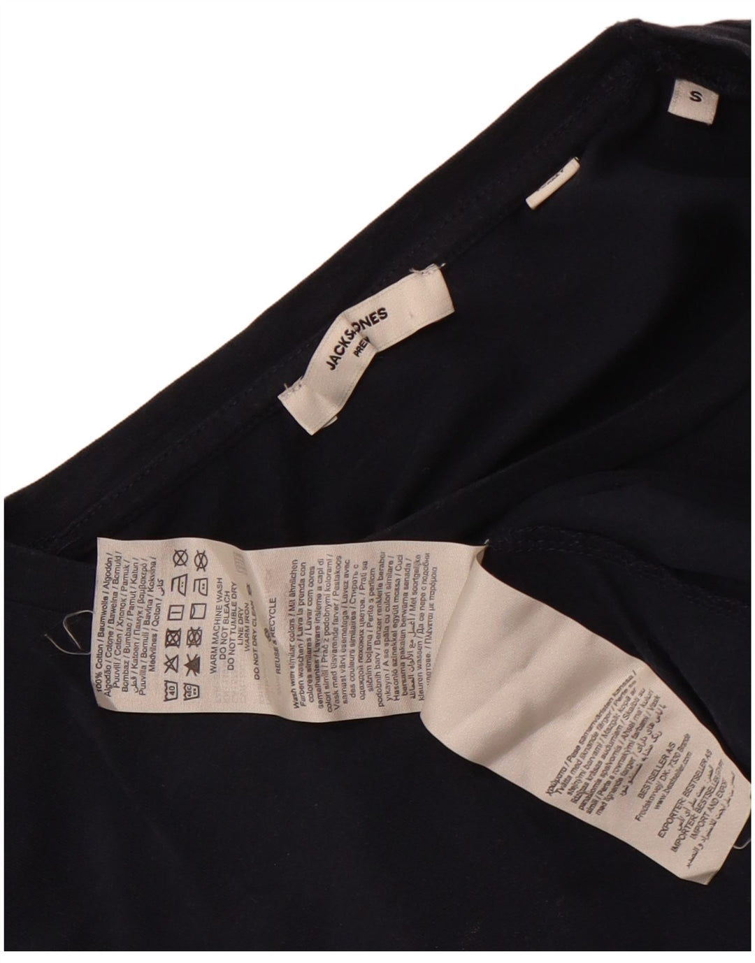 Jack & Jones T-Shirt Homme Haut Petit Bleu Marine Coton