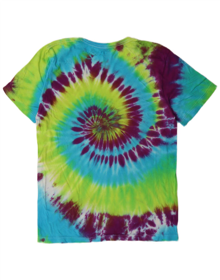 Izod T-Shirt Homme Haut Large Multicolore Tie Dye Coton Hippie