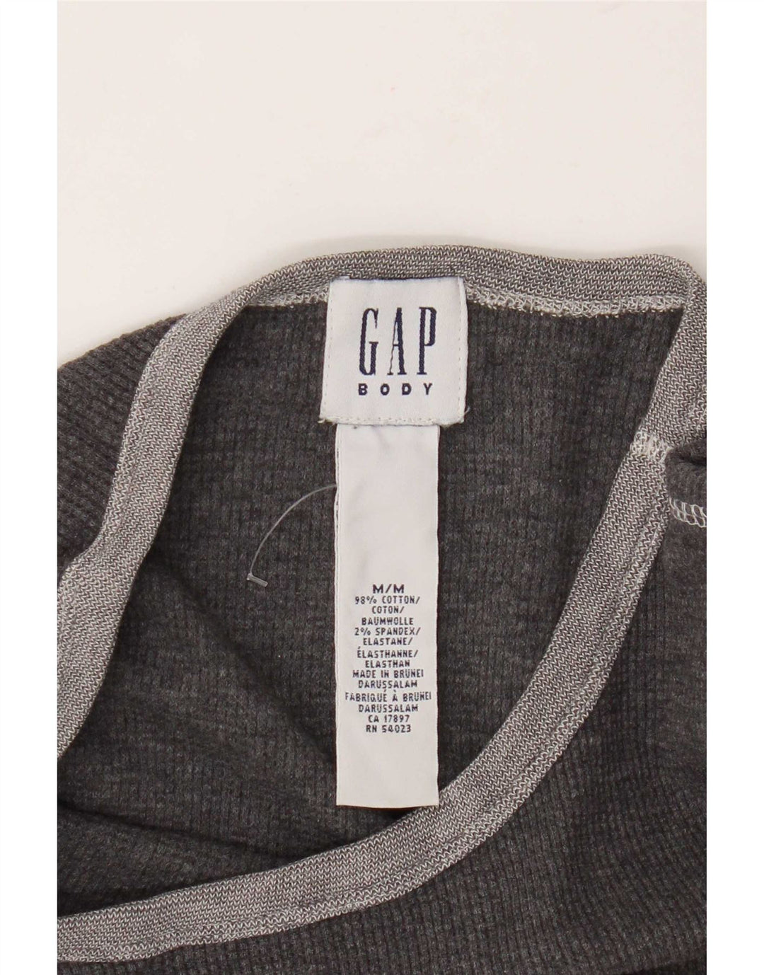 Gap Haut Manches Longues Homme Gris Moyen Coton