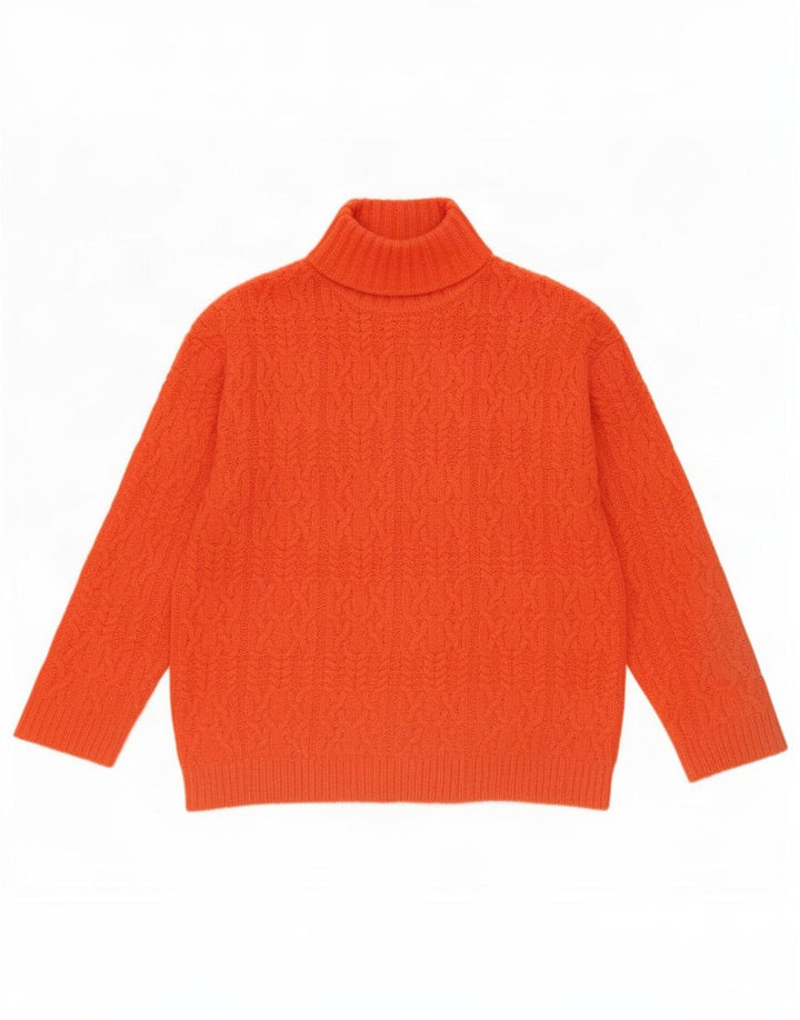 Marks & Spencer Pull col roulé pour femme UK 10 Small Orange
