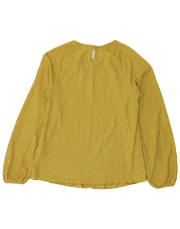 Marks & Spencer Haut à manches longues pour femme UK 6 XS Jaune Polyester