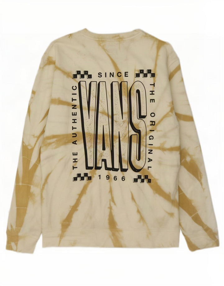 Vans Sweat-shirt graphique pour homme en coton blanc cassé Tie Dye