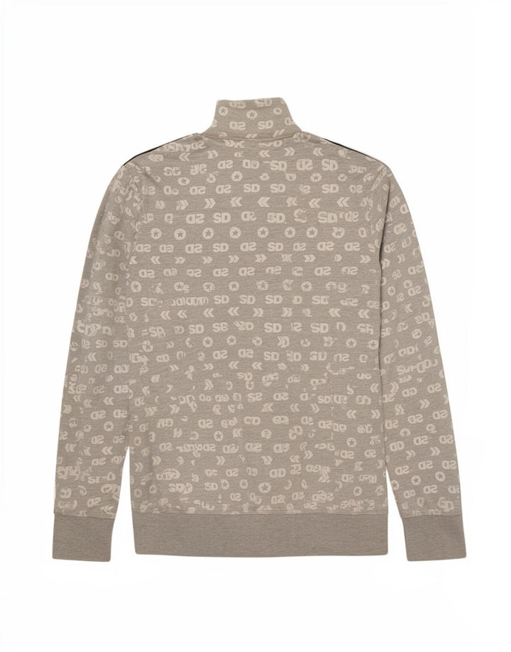 Superdry Veste de survêtement graphique pour femme UK 10 Small Gris Coton