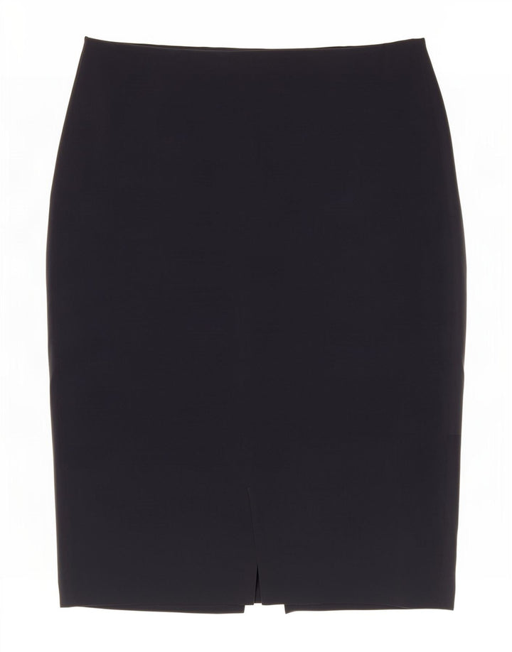 Benetton Jupe Crayon Femme IT 44 Medium W30 Bleu Marine Polyester