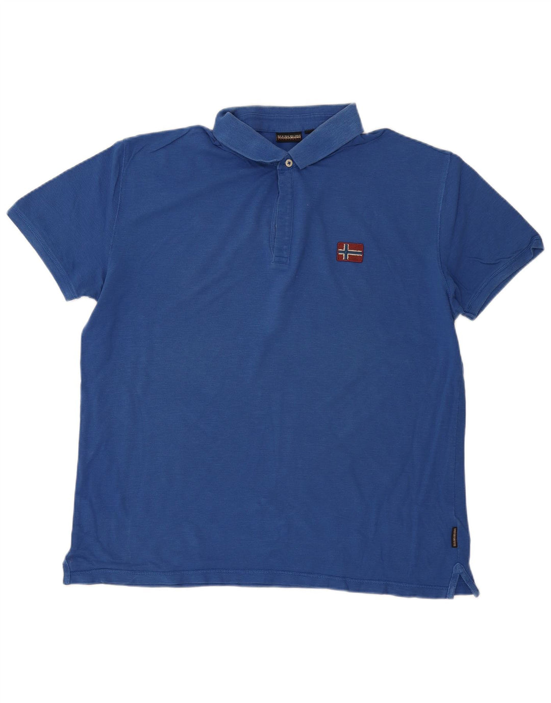NAPAPIJRI Polo Geographic Homme 2XL Bleu Coton