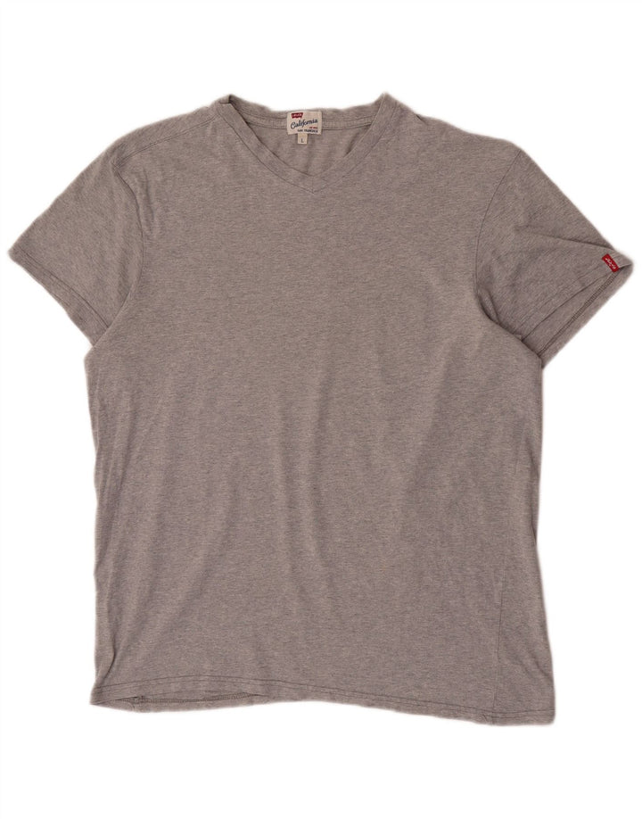 Levi's T-Shirt Homme Gris Large Coton
