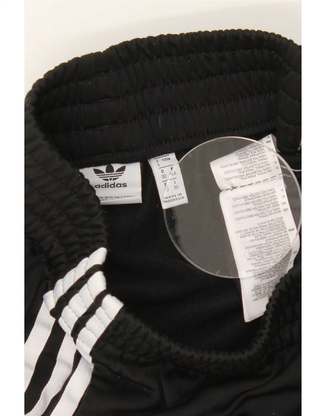 Adidas Short de sport pour femme UK 4 XS Noir Polyester