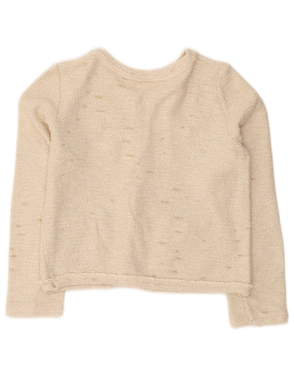 Zara Cardigan court pour fille 11-12 ans Blanc cassé moucheté