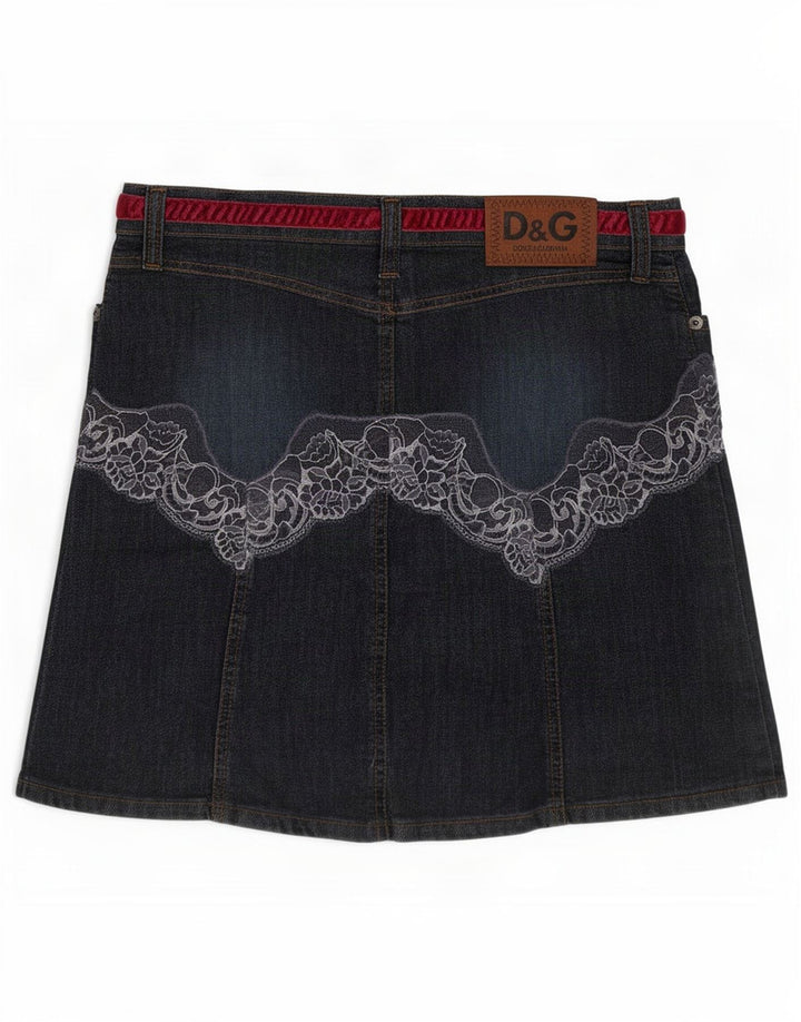 Jupe en jean pour femme Dolce & Gabbana IT 42 Medium W28 Bleu