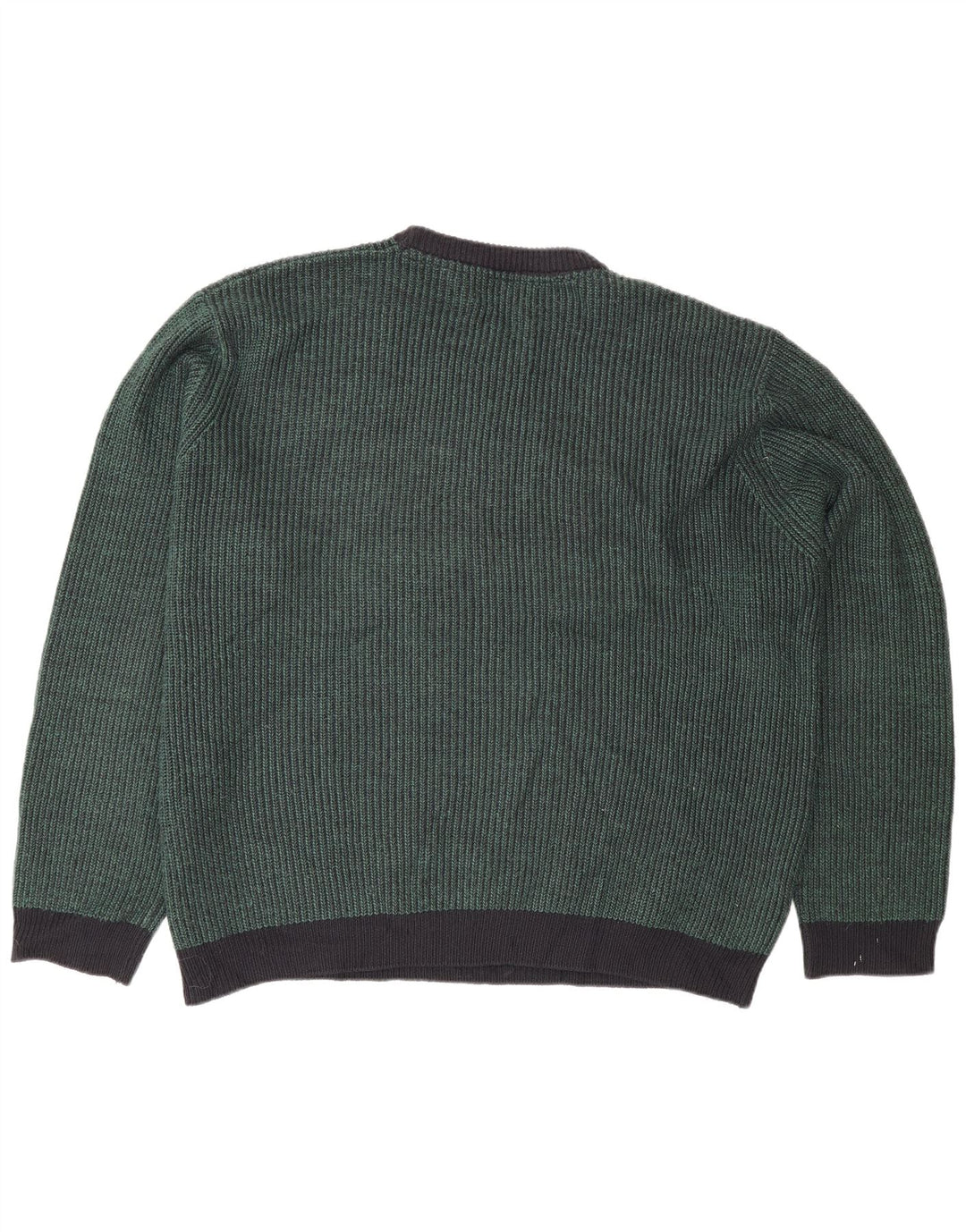 Marks & Spencer Pull col rond pour homme 2XL Vert Acrylique