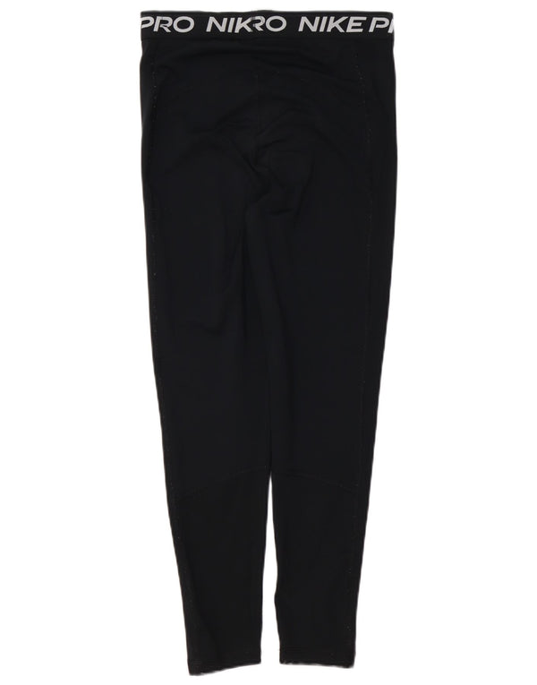 NIKE Legging graphique Dri Fit pour femme UK 12 Noir moyen