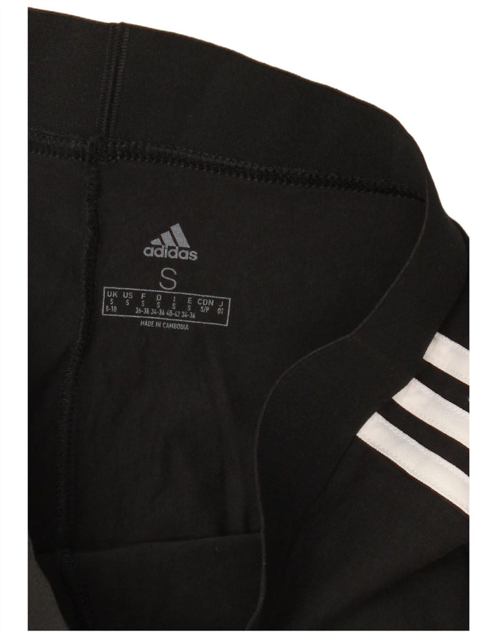 ADIDAS Leggings Femme UK 8/10 Petit Noir