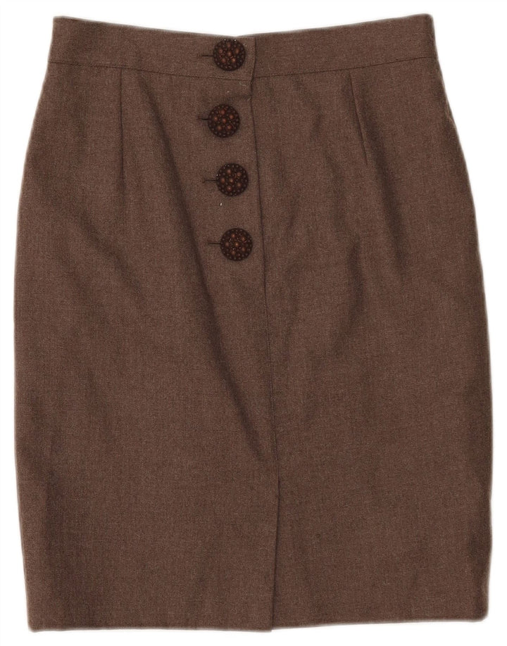 VINTAGE Jupe crayon femme W28 Marron moyen