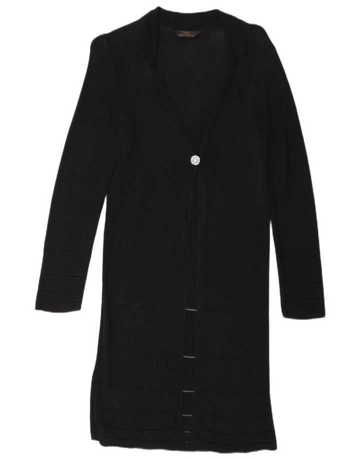 Marks & Spencer Pull cardigan transparent pour femme UK 12 Noir moyen