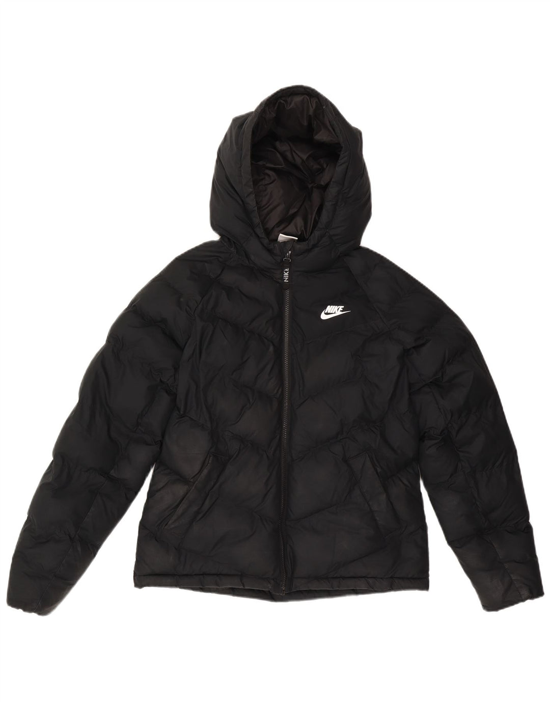 NIKE Veste matelassée à capuche pour garçon 13-14 ans XL Noir Polyester