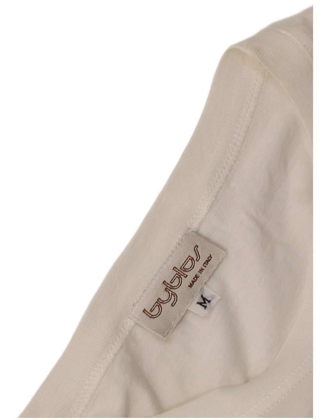 Byblos T-shirt graphique pour femme UK 14 Blanc moyen