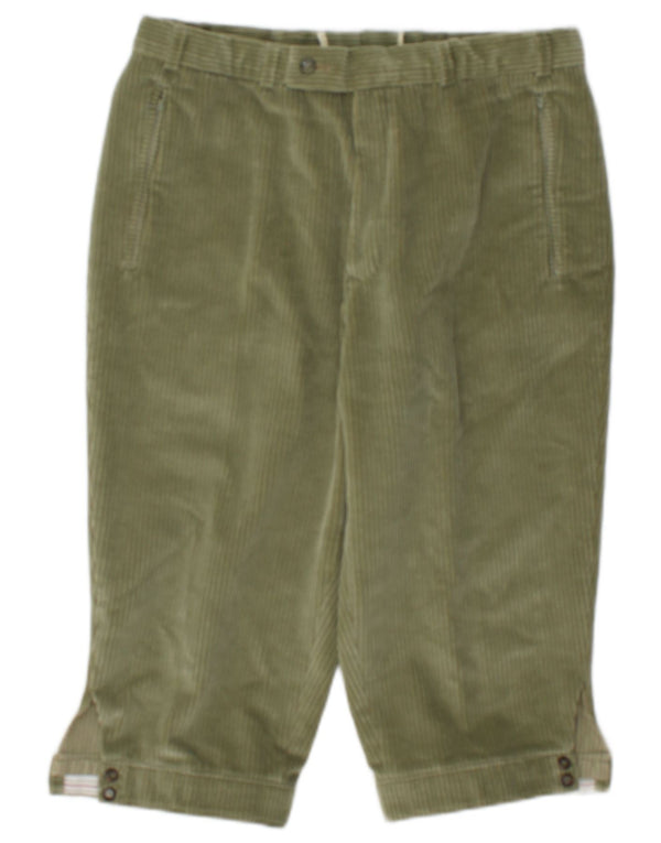 Short vintage en velours côtelé pour homme IT 48 Medium W30 Kaki