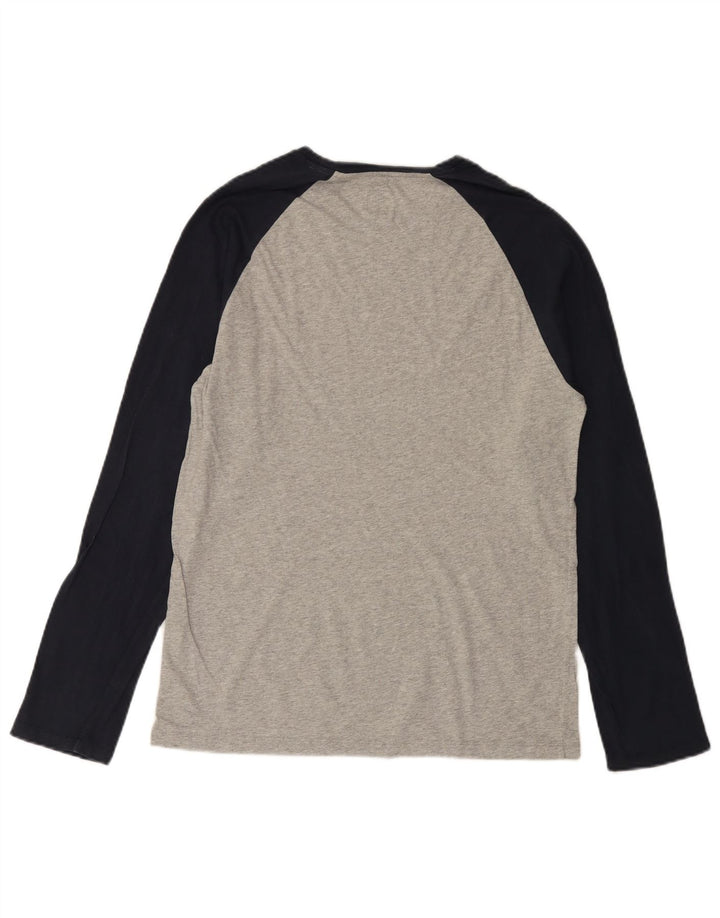 JACK WILLS Haut Homme Manches Longues Gris Moyen Colorblock Coton