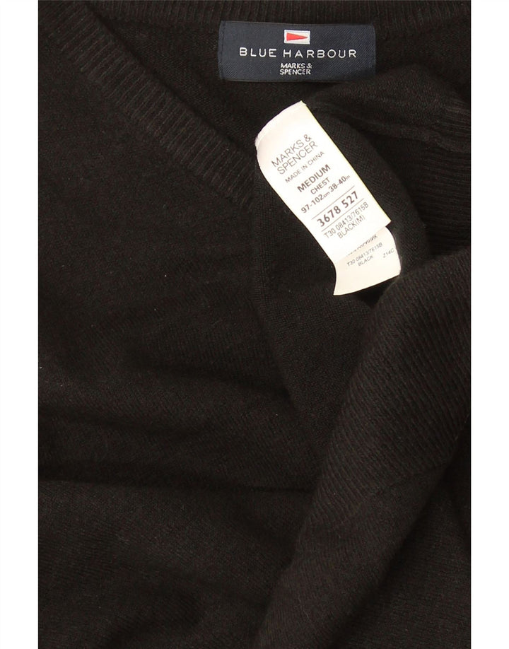 Marks & Spencer Pull Blue Harbor Col V Homme Noir Moyen