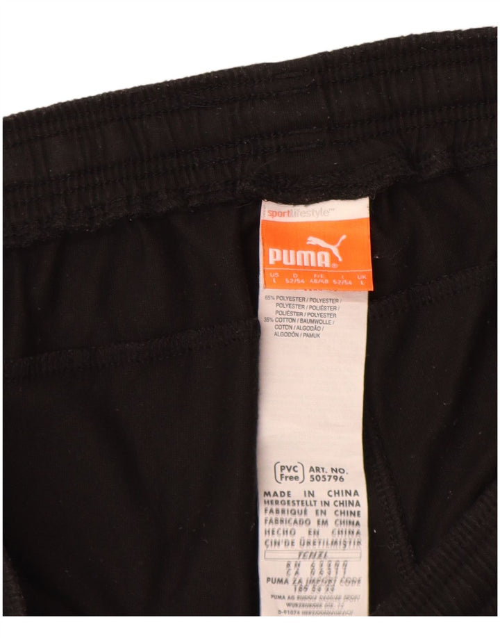 Puma Short de sport pour homme Large Noir Colorblock Polyester