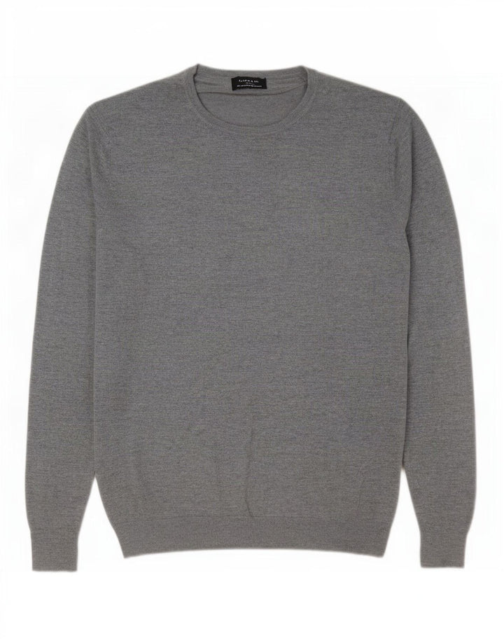 Zara Pull ras du cou pour homme, grand gris