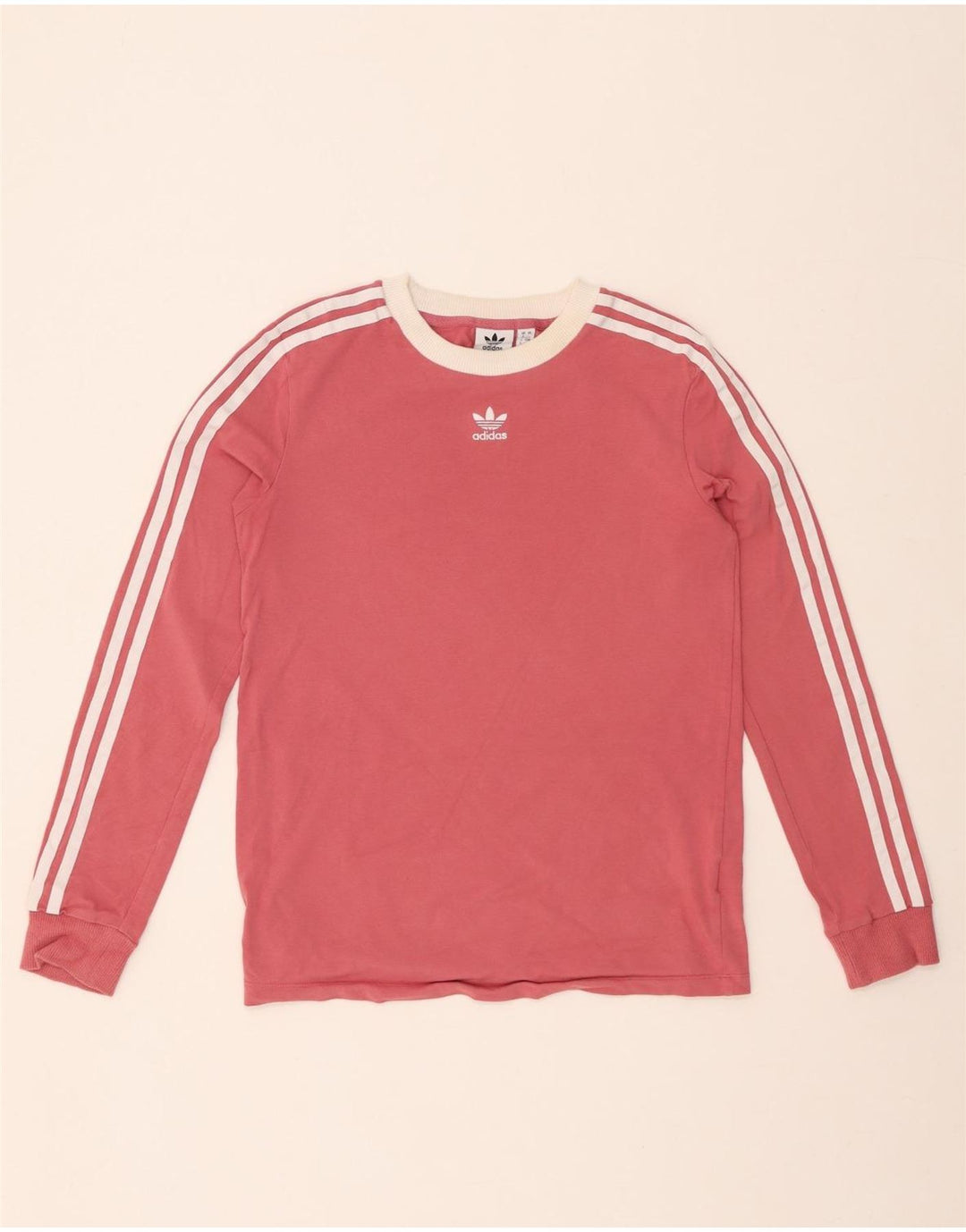 ADIDAS Haut à manches longues pour femme UK 8 Petit Rose Coton