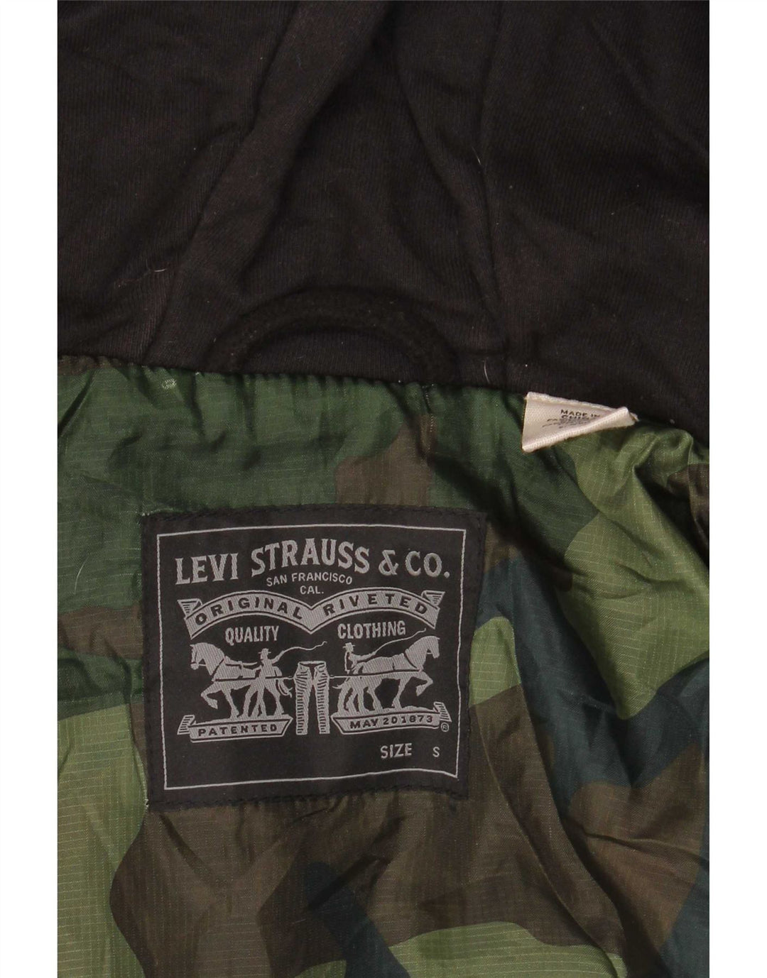 Levi's Chemise à Capuche Lumberjack Flannel Homme Rouge Petit Carreau