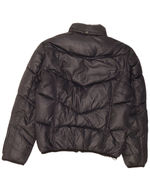Diesel Veste matelassée à capuche pour homme UK 44 2XL Noir Nylon