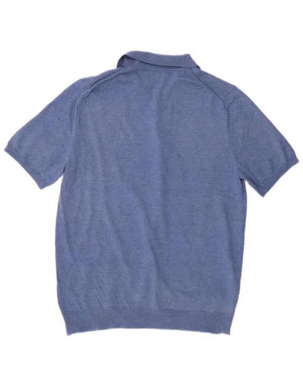 Reiss Polo Homme Bleu Moyen Coton
