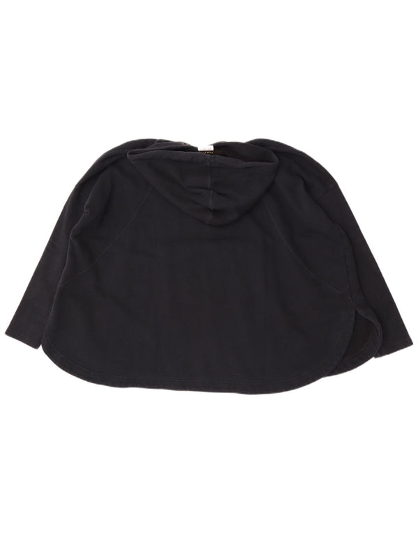 Puma Pull à capuche surdimensionné pour femme UK 8 Small Noir Coton