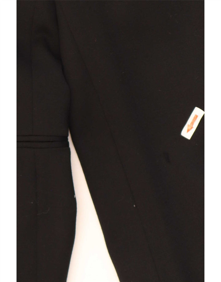Roberta di Camerino Veste Blazer 1 Bouton Homme IT 52 XL Laine Noire