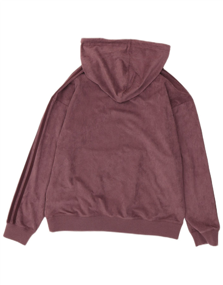 Pull à capuche surdimensionné en velours pour femme UK 10 Small
