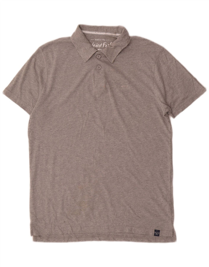 Weird Fish Polo Homme Gris Moyen Coton