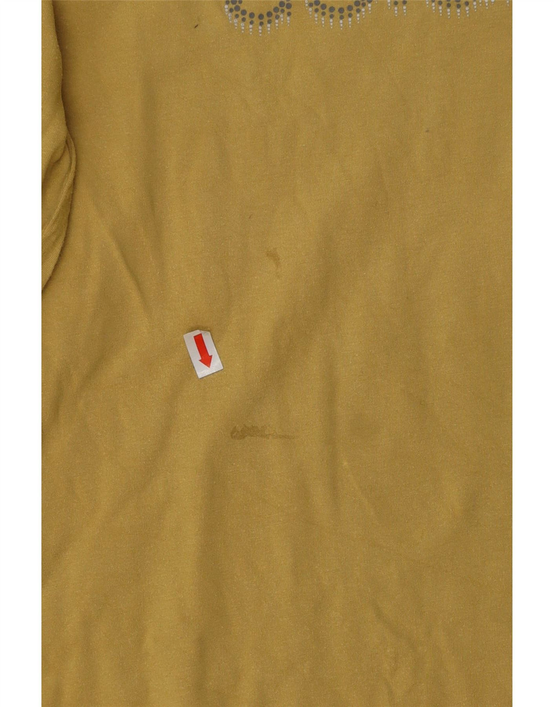 COLUMBIA Haut graphique à manches longues pour femme UK 14 Large Jaune Coton