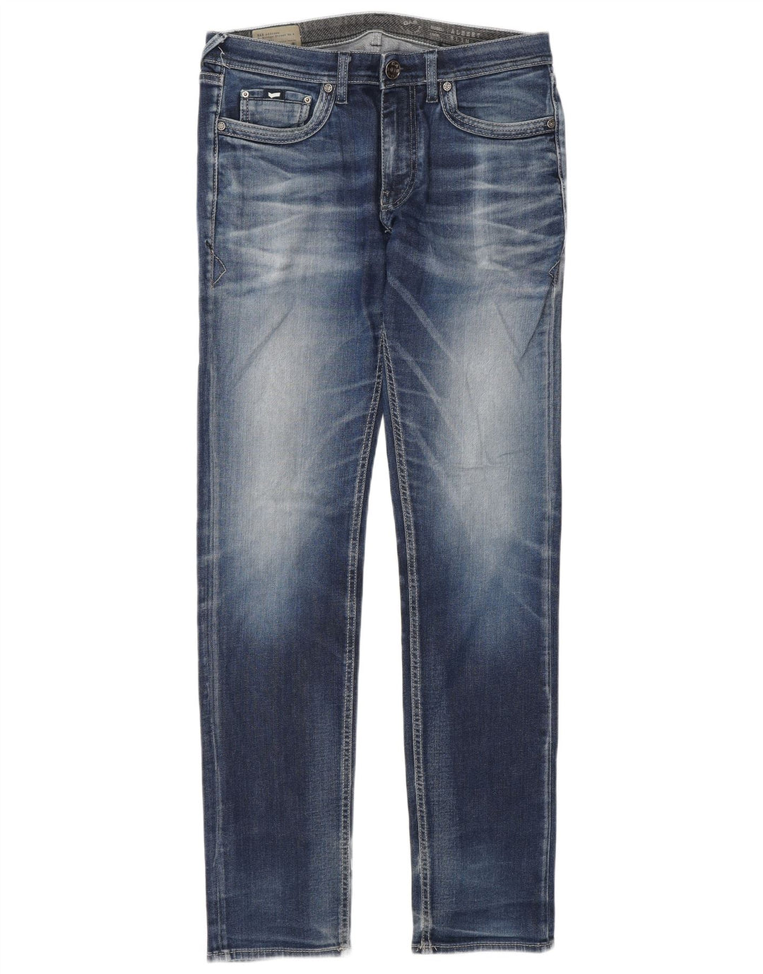 Gas Jean Slim Albert Homme W32 L34 Bleu Coton