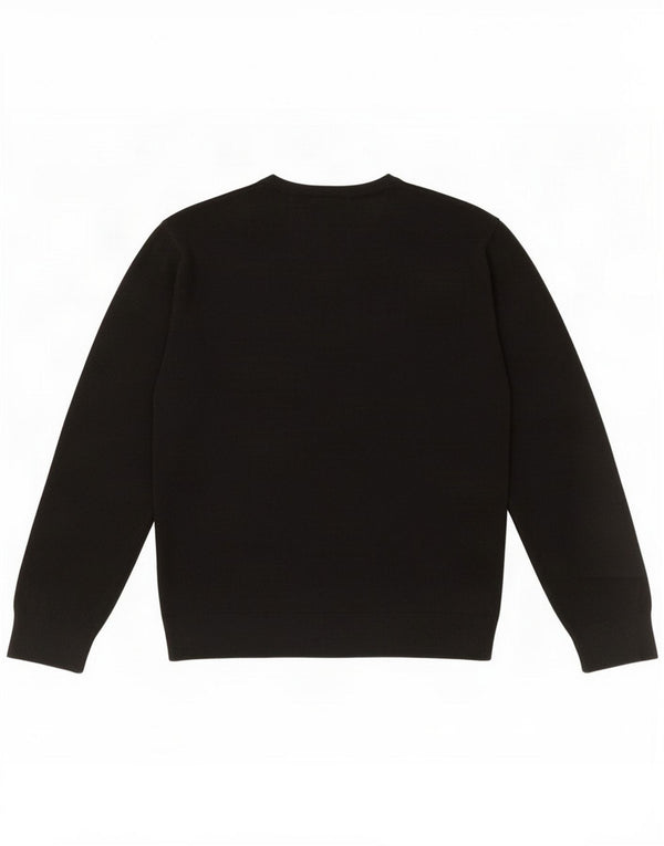 Marks & Spencer Pull col en V pour homme Grand noir Acrylique
