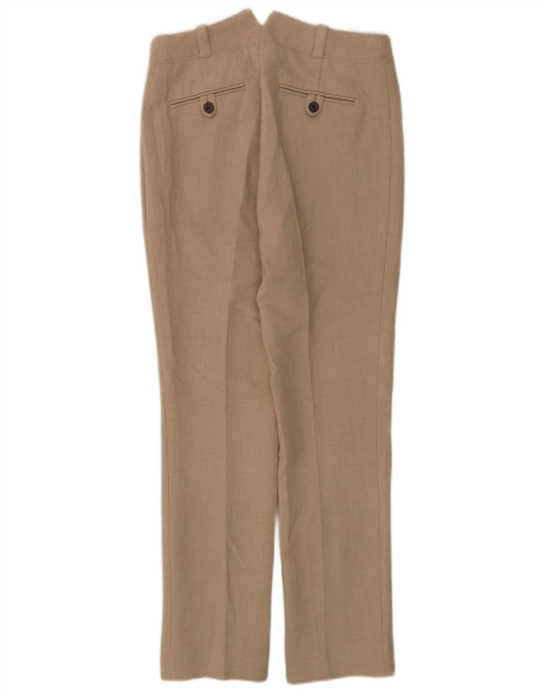 Zara Pantalon de costume droit pour femme EU 38 Small W28 L29 Gris Polyester