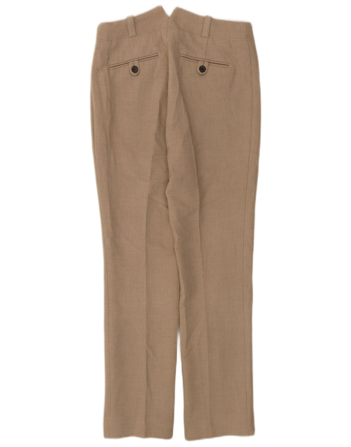 Zara Pantalon de costume droit pour femme EU 38 Small W28 L29 Gris Polyester