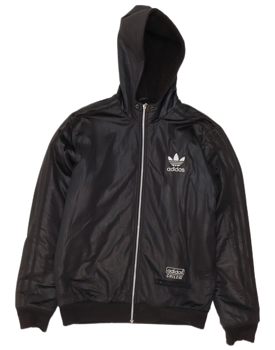 ADIDAS Veste bomber à capuche Chili 62 pour homme UK 38 Noir moyen Polyester