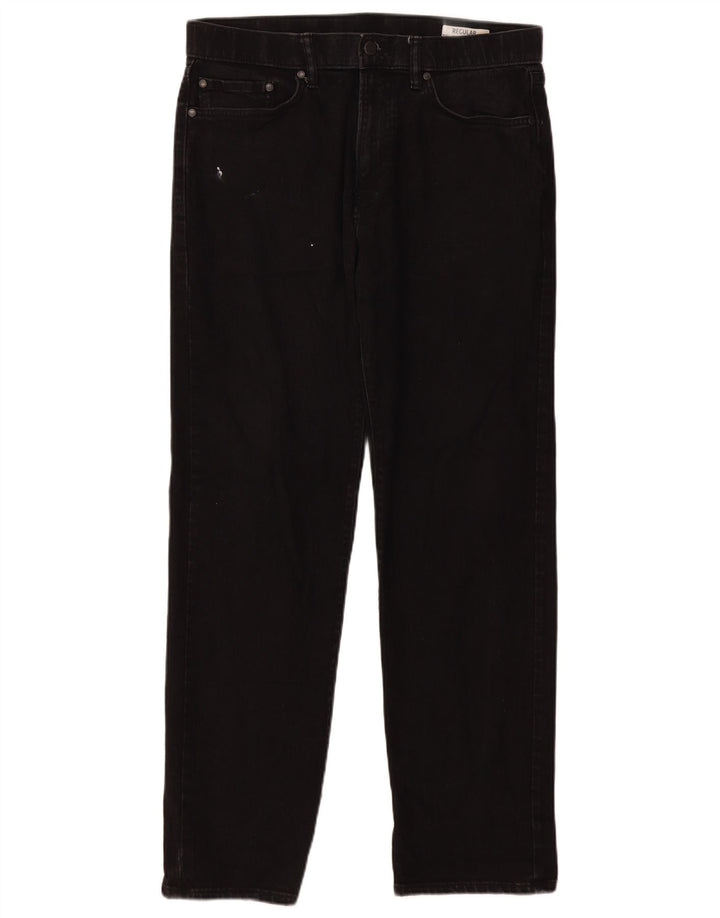 Marks & Spencer Jean droit régulier pour homme W34 L31 coton noir