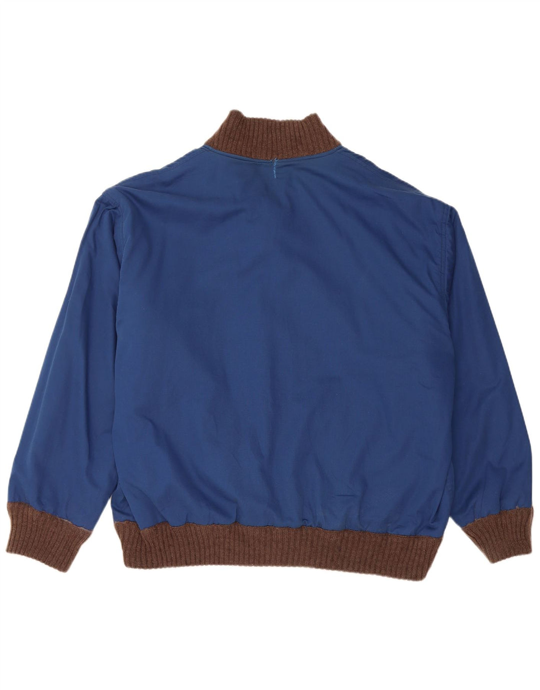 VINTAGE Pull cardigan réversible pour homme XL Marron Fair Isle