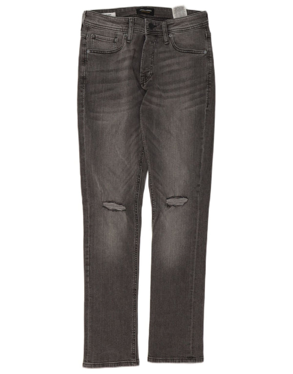 Jack & Jones Jean Slim GLENN Vieilli Homme W28 L32 Gris Coton