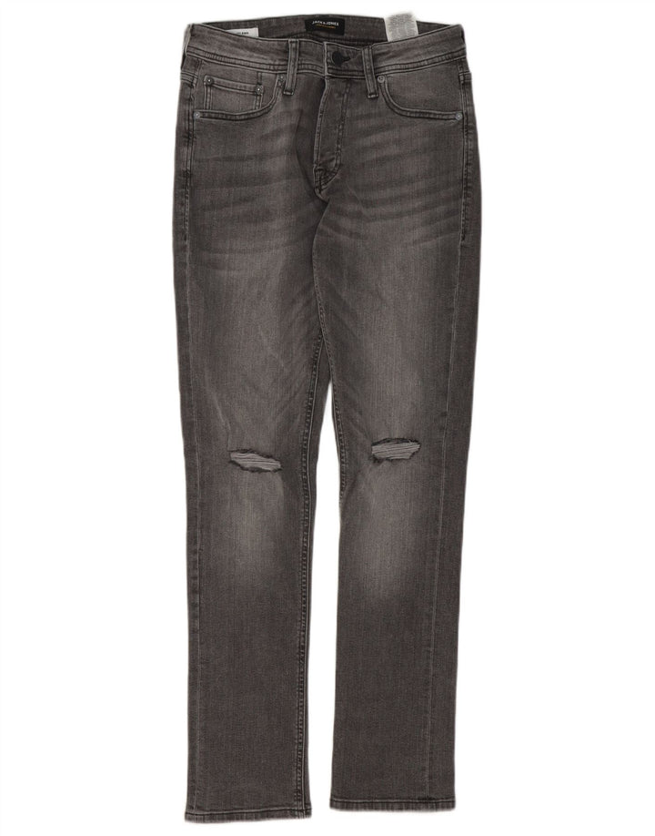 Jack & Jones Jean Slim GLENN Vieilli Homme W28 L32 Gris Coton